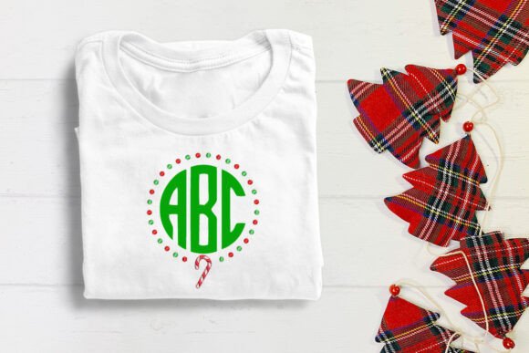 Candy Cane Round Monogram Frame: A Designer’s Review for Boutique Sweatshirts