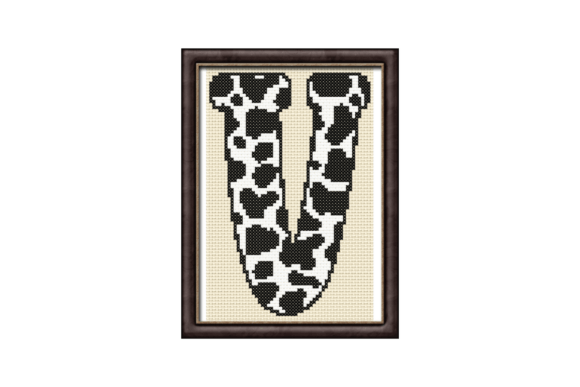 Cow Print V Monogram Cross Stitch: A Craft Fair Review