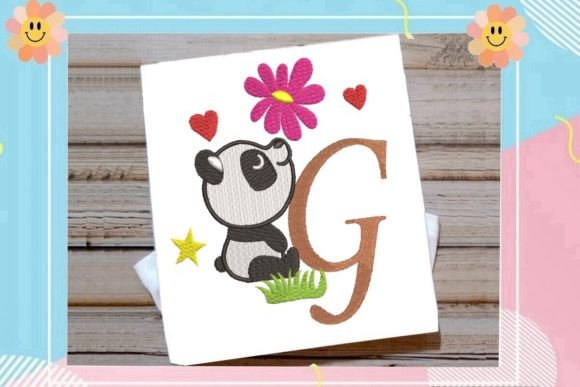 Cute Panda Monogram G Letter Review for Boutique Apparel
