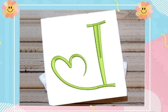 Elegant Monogram I Letter Heart Review for Real Embroidery Projects