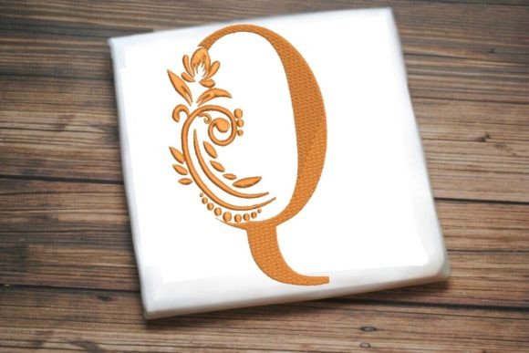 Elevating Apparel with Q Letter Elegant Illustrated Alphabet Decoration