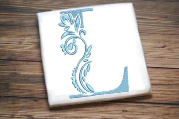 Evaluating the L Letter Elegant Illustrated Alphabet Decoration for Real Embroidery Projects