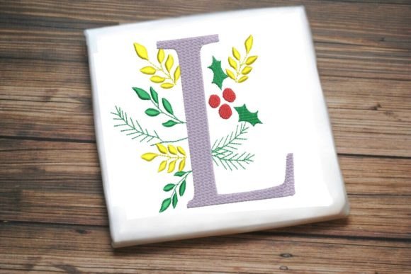 First Impressions of L Christmas Monogram Alphabet Decoration