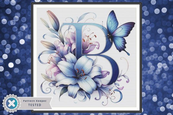 Floral Monogram B: A Detailed Cross Stitch Review