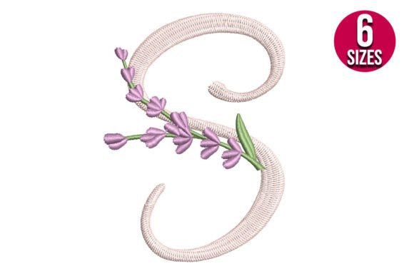 Lavender Font Letter S: A Craft Fair Embroidery Gem