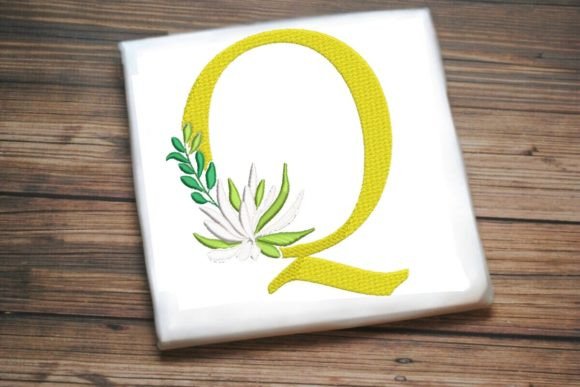 Q Letter Decorative Greenery Alphabet Monogram: A Craft Fair Embroidery Review