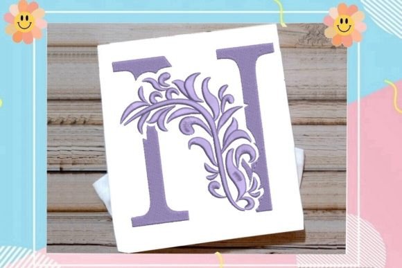 Review: Beautiful Monogram Letter N for Real Embroidery Projects