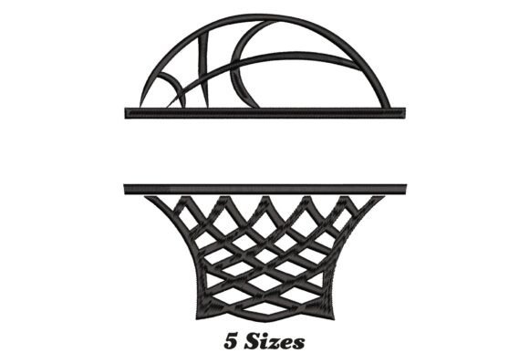 Split Basketball Monogram: A Fresh Pick for Personalized Embroidery Gifts