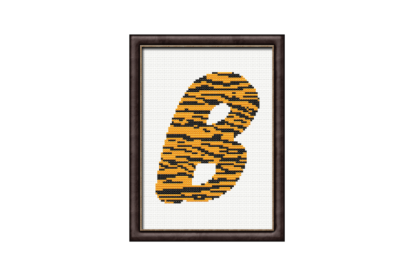 Tiger Print B Monogram Cross Stitch Review for Business Embroidery