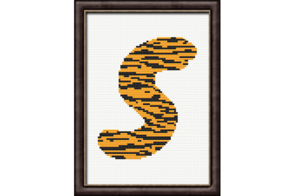 Tiger Print S Monogram Cross Stitch Review for Etsy Sellers