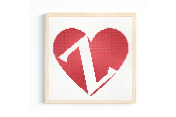 Z Monogram in Heart Cross Stitch Pattern Review